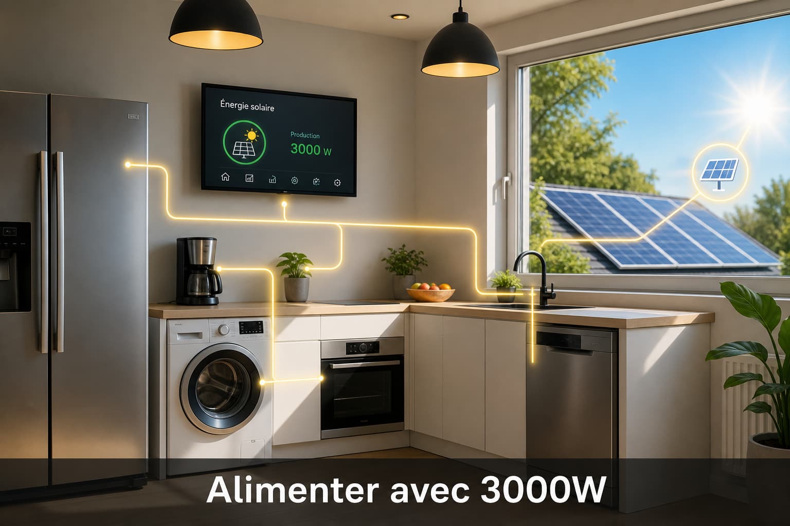 Cuisine moderne équipée d